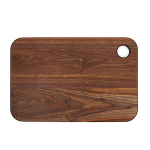 Large Wood Cutting Board With Thumb Hole and Juice Groove 18x12 Inches, Wood Cheese Board, Wooden Chopping Board, 100% Made in the USA