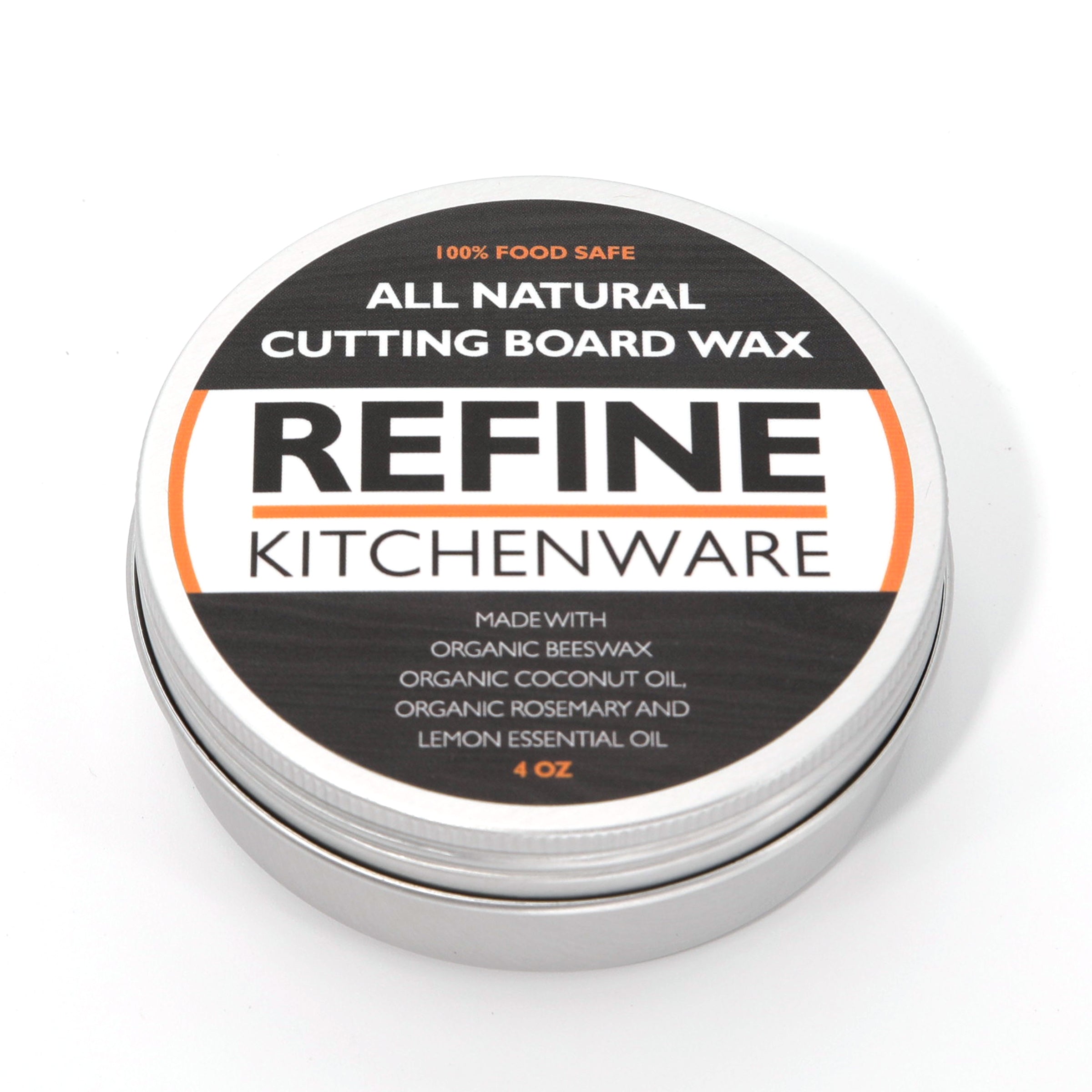 Refine Cutting Board Wax tin; shared photo for both sizes