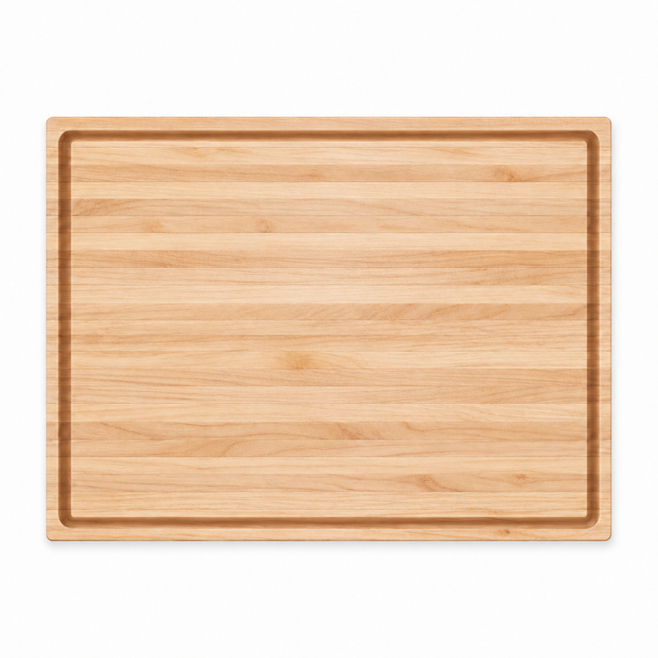 24 × 18 Maple / Top Juice Groove / No Handles — top view