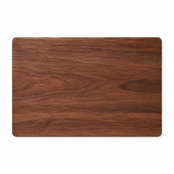 18 × 12 Walnut / No Groove / No Handles — top view