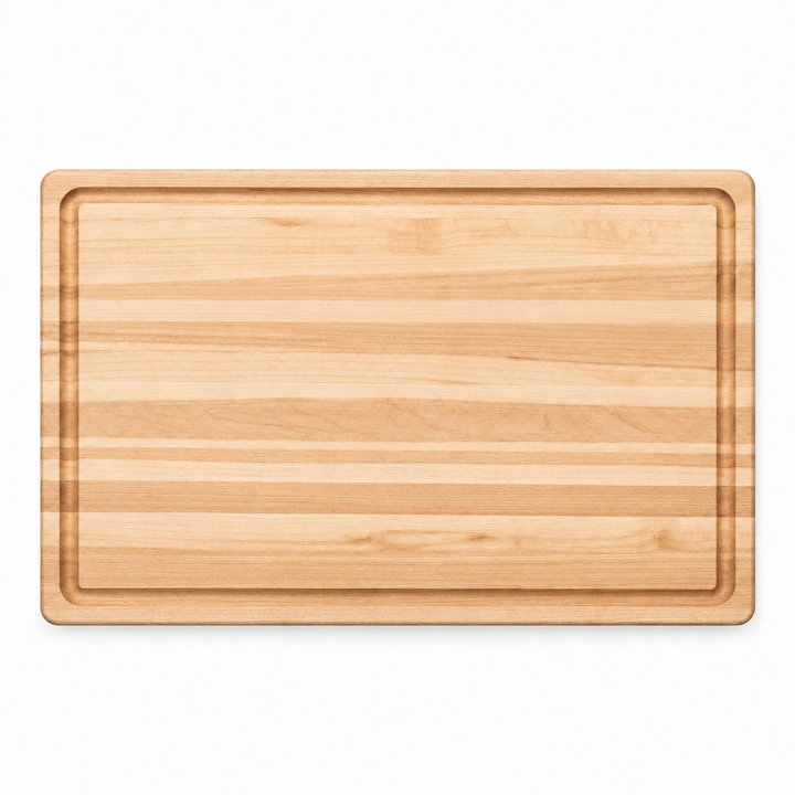 18 × 12 Maple / Top Juice Groove / No Handles — top view