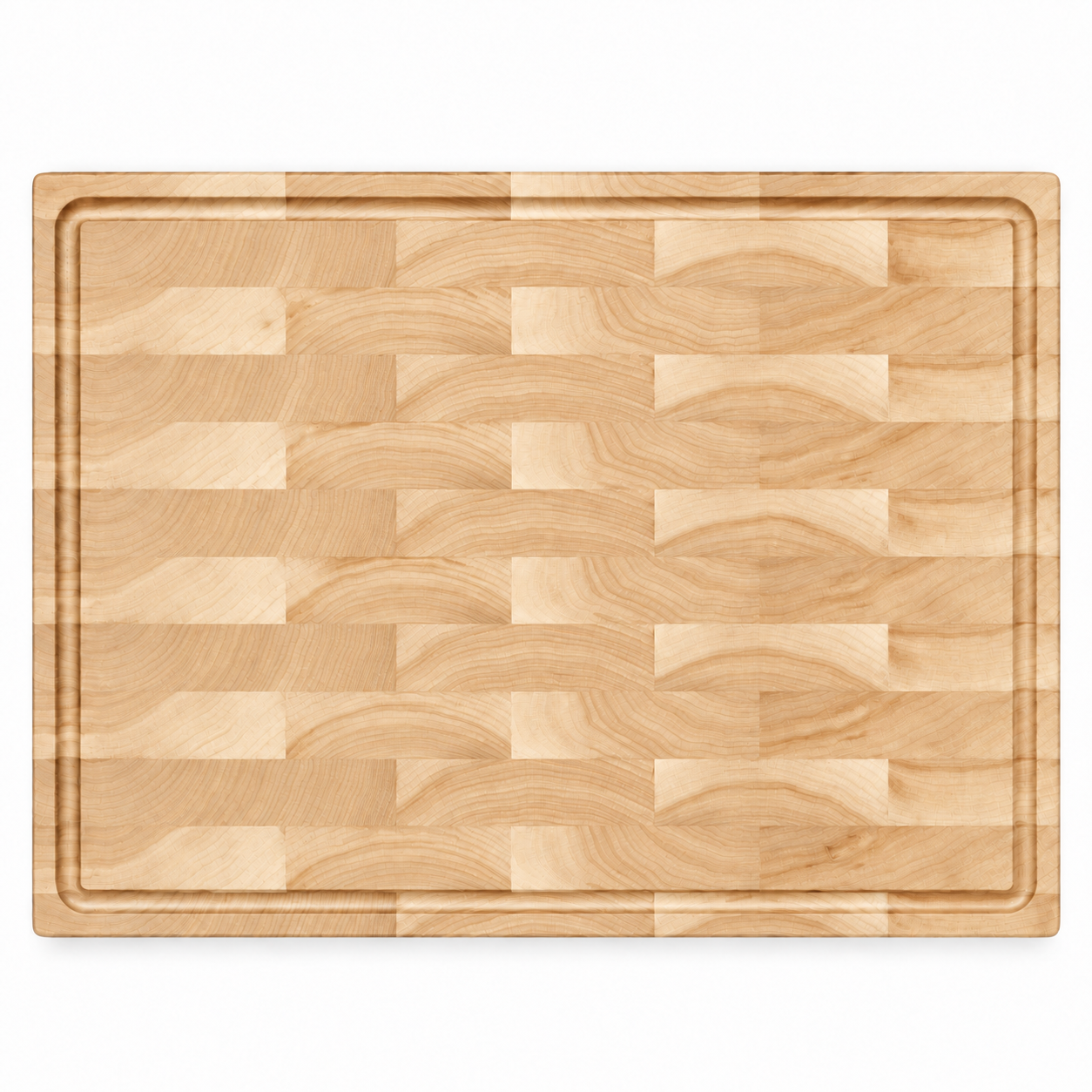 20 × 15 Maple / Top Juice Groove / No Handles — top view