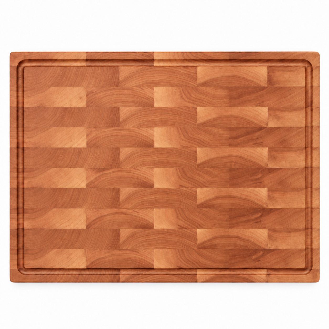 24 × 18 Cherry / Top Juice Groove / No Handles — top view