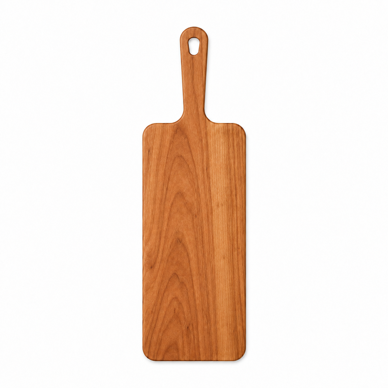 18 × 6 Cherry / No Groove / Paddle Handle — top view