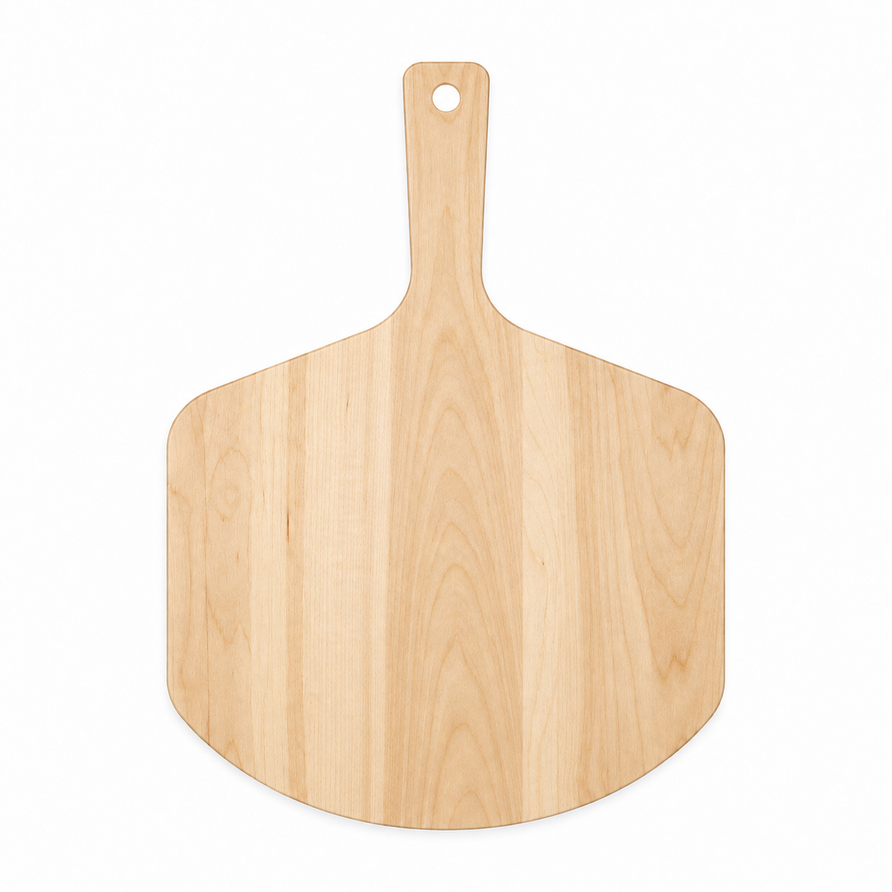 22 × 16 Maple / No Groove / Paddle Handle — top view
