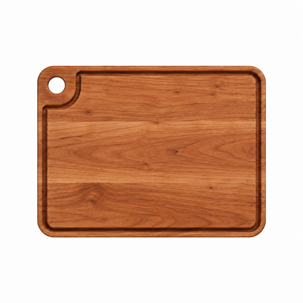 Cherry 24 × 18 thumb-hole board with specialty juice groove