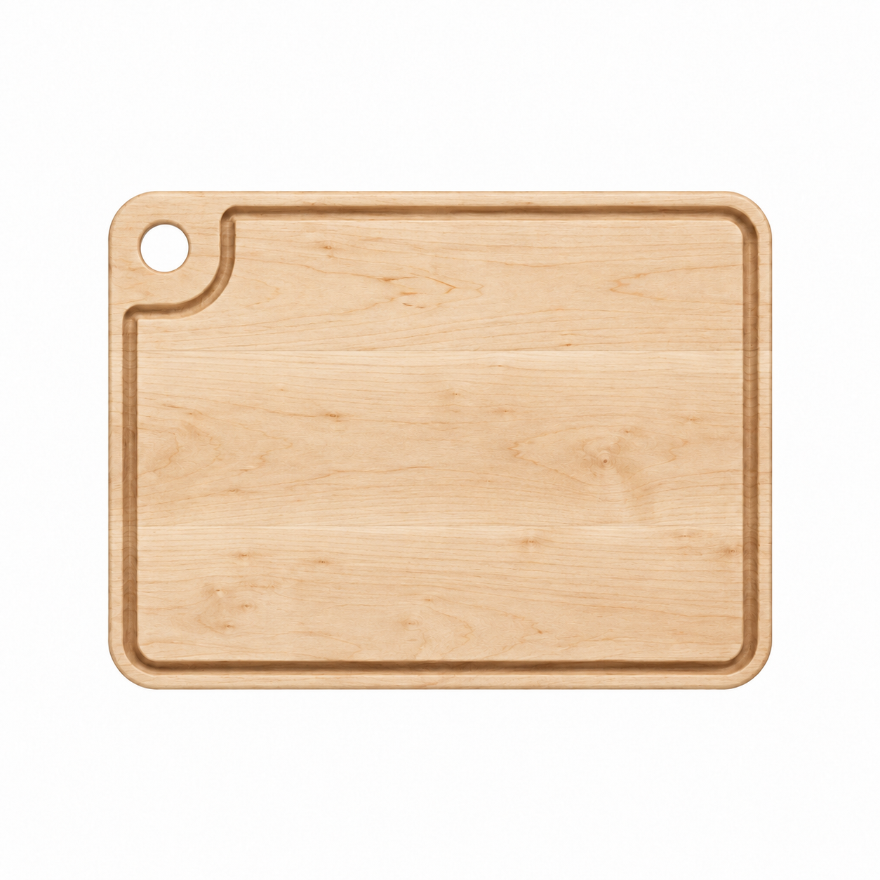 Maple 24 × 18 thumb-hole board with specialty juice groove