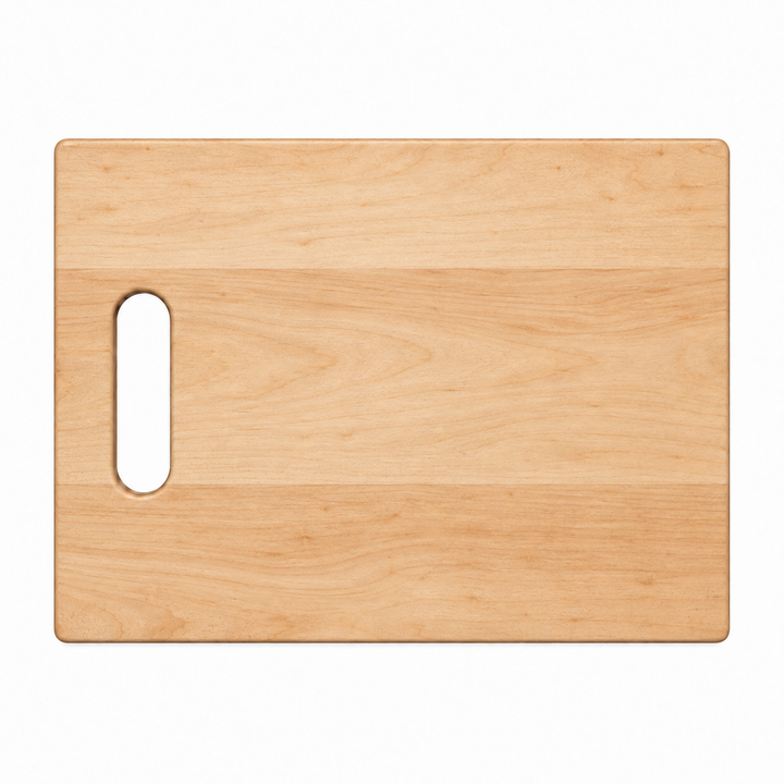 12 × 9 Maple / No Groove / Single Handle — top view