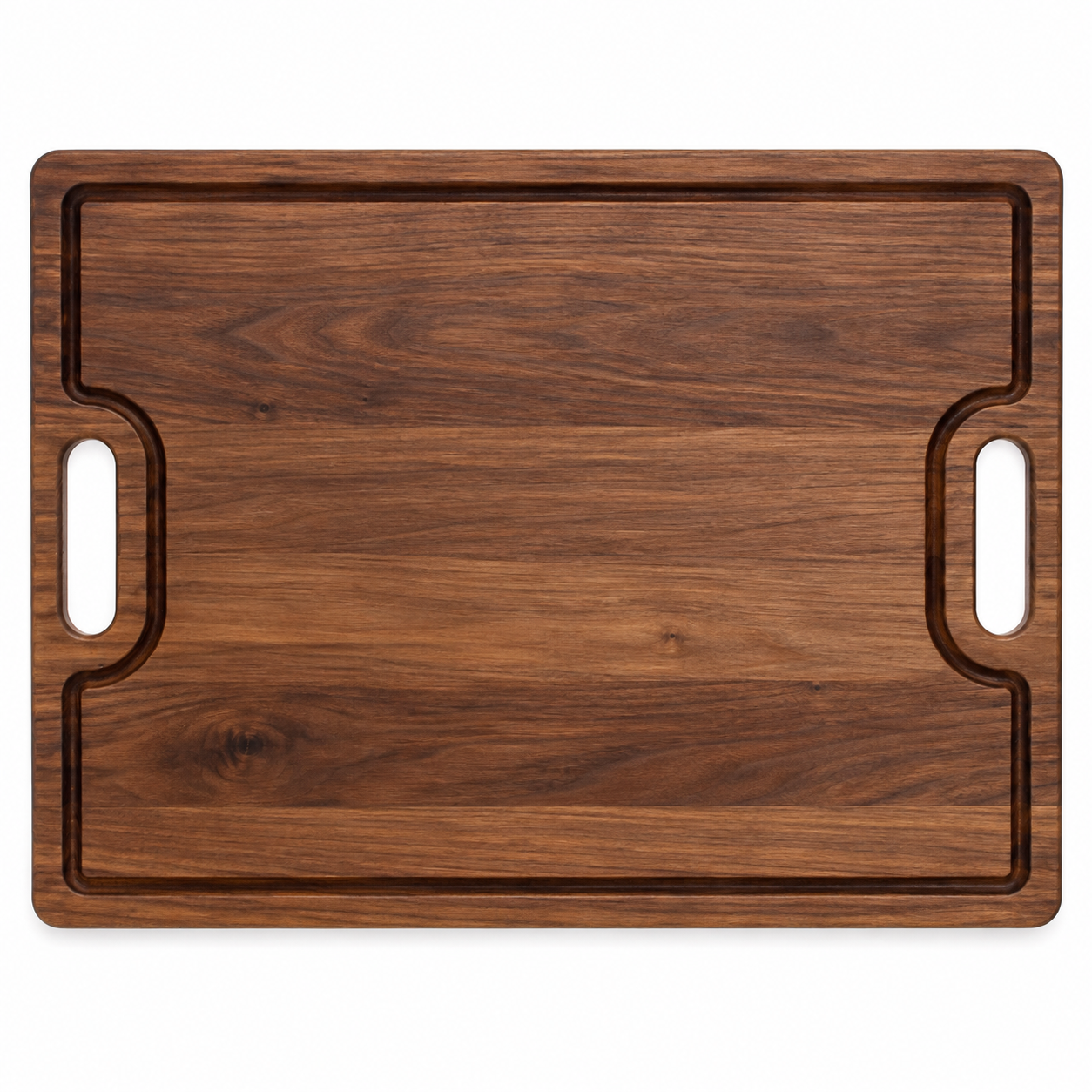 24 × 18 Walnut / Juice Groove / Cutout Handles