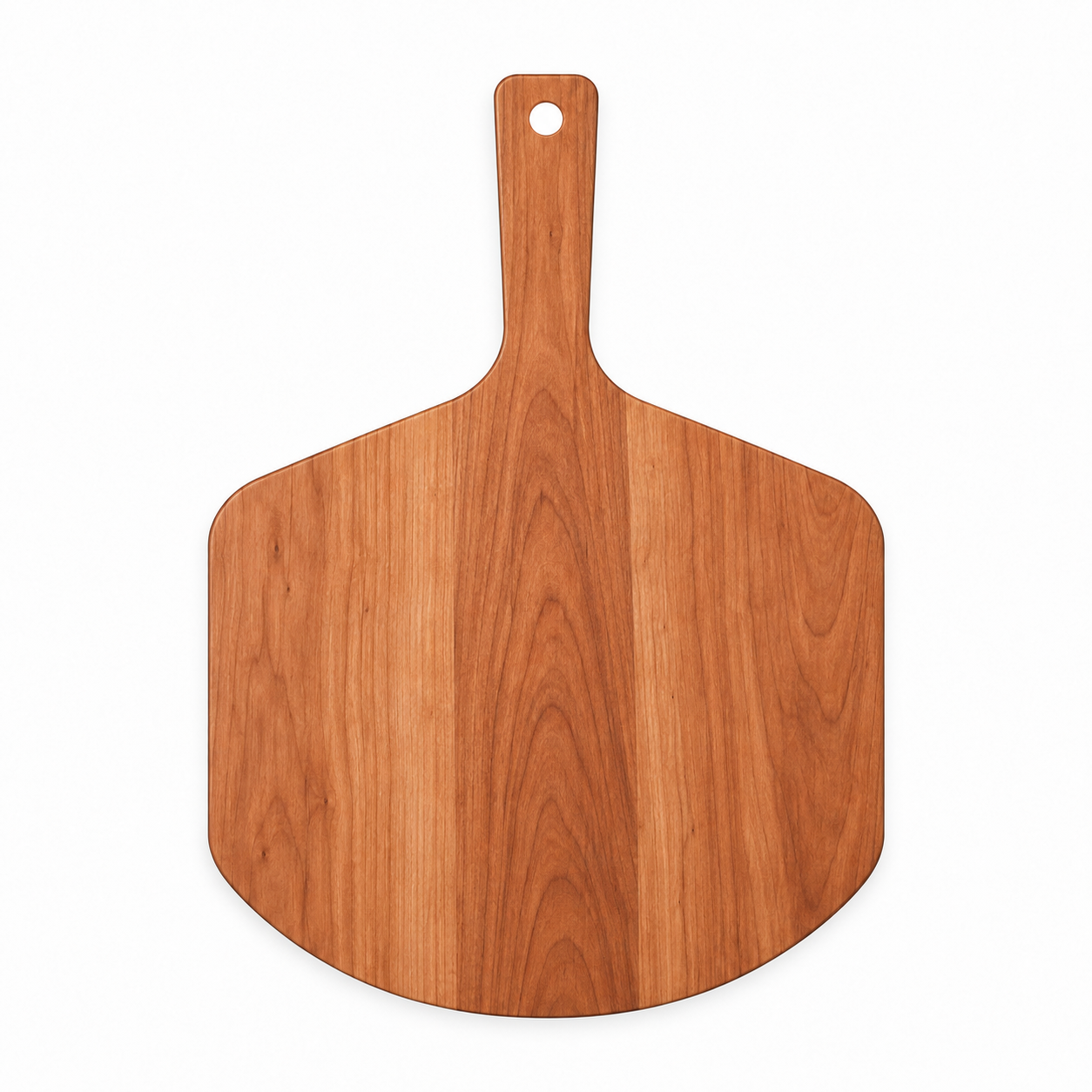 17 × 12 Cherry / No Groove / Paddle Handle — top view
