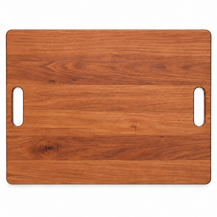 24 × 18 Cherry / No Groove / Cutout Handles — top view