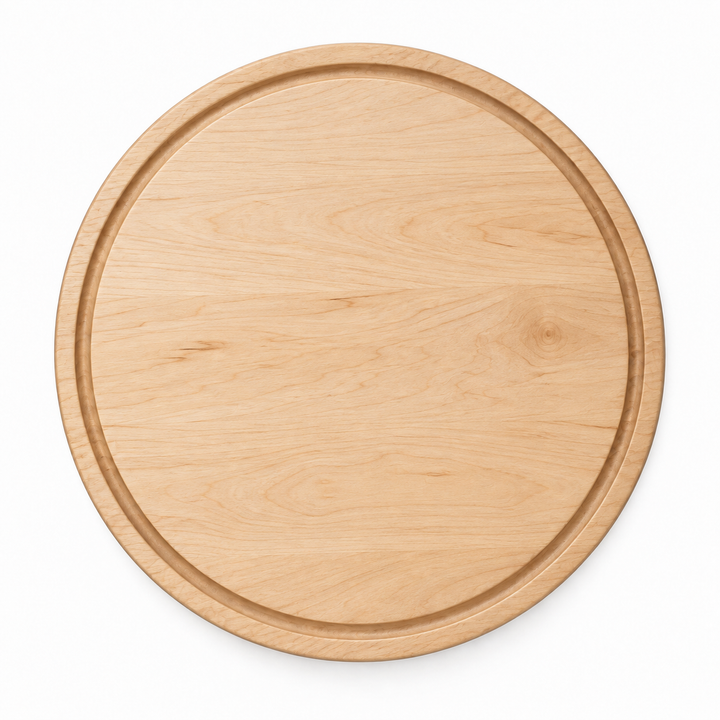 15-inch round Maple / Juice Groove / No Handles — top view