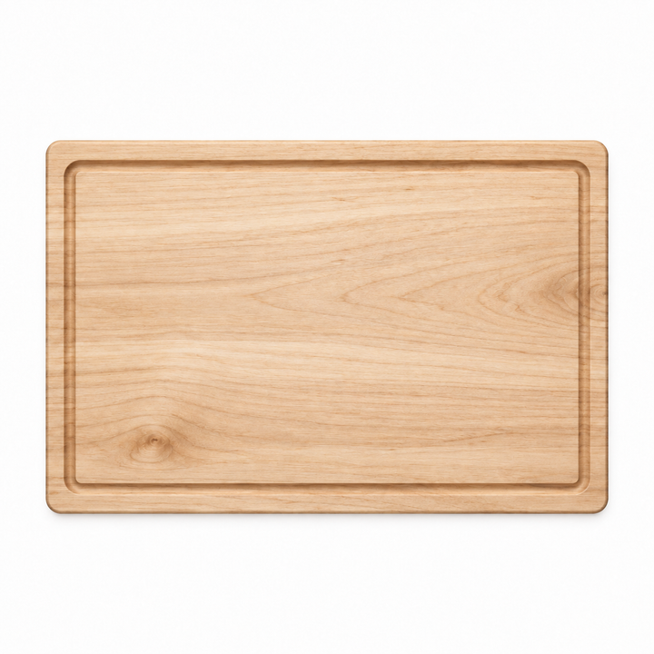 18 × 12 Maple / Top Juice Groove / No Handles — top view