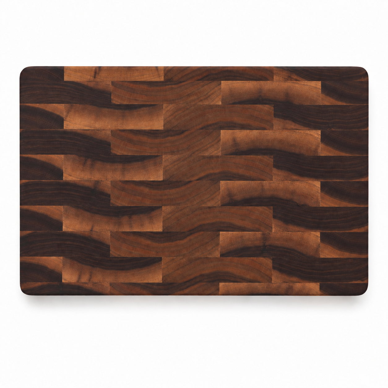 18 × 12 Walnut / No Groove / No Handles — top view