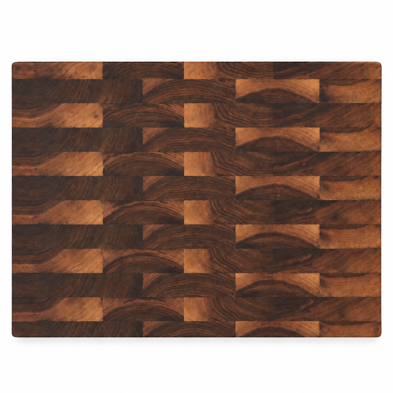 20 × 15 Walnut / No Groove / No Handles — top view