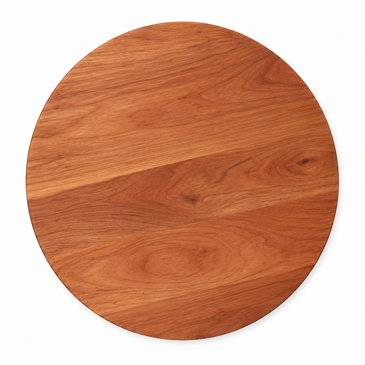 15-inch round Cherry / No Groove / No Handles — top view