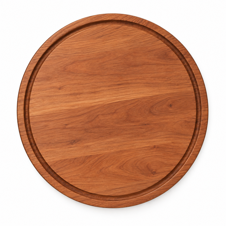 15-inch round Cherry / Juice Groove / No Handles — top view