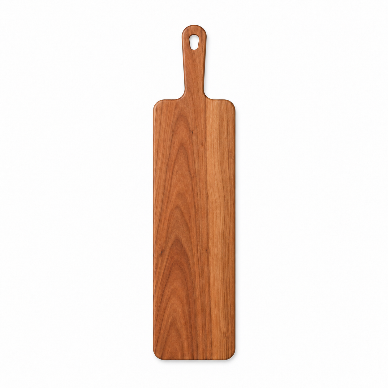 24 × 6 Cherry / No Groove / Paddle Handle — top view
