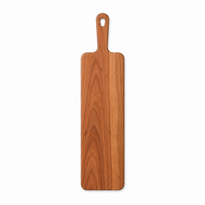 24 × 6 Cherry / No Groove / Paddle Handle — top view