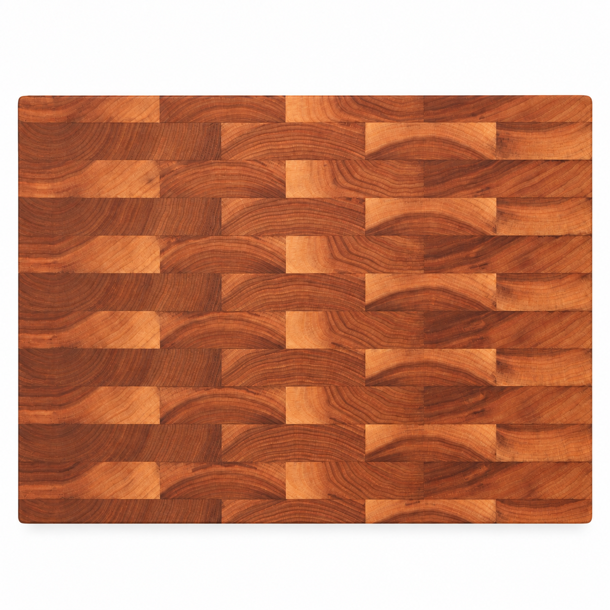 24 × 18 Cherry / Bottom Juice Groove / No Handles — top view