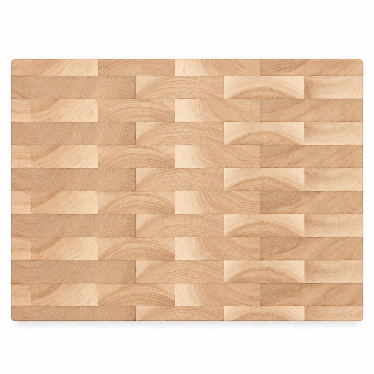 20 × 15 Maple / No Groove / Side Handles — top view