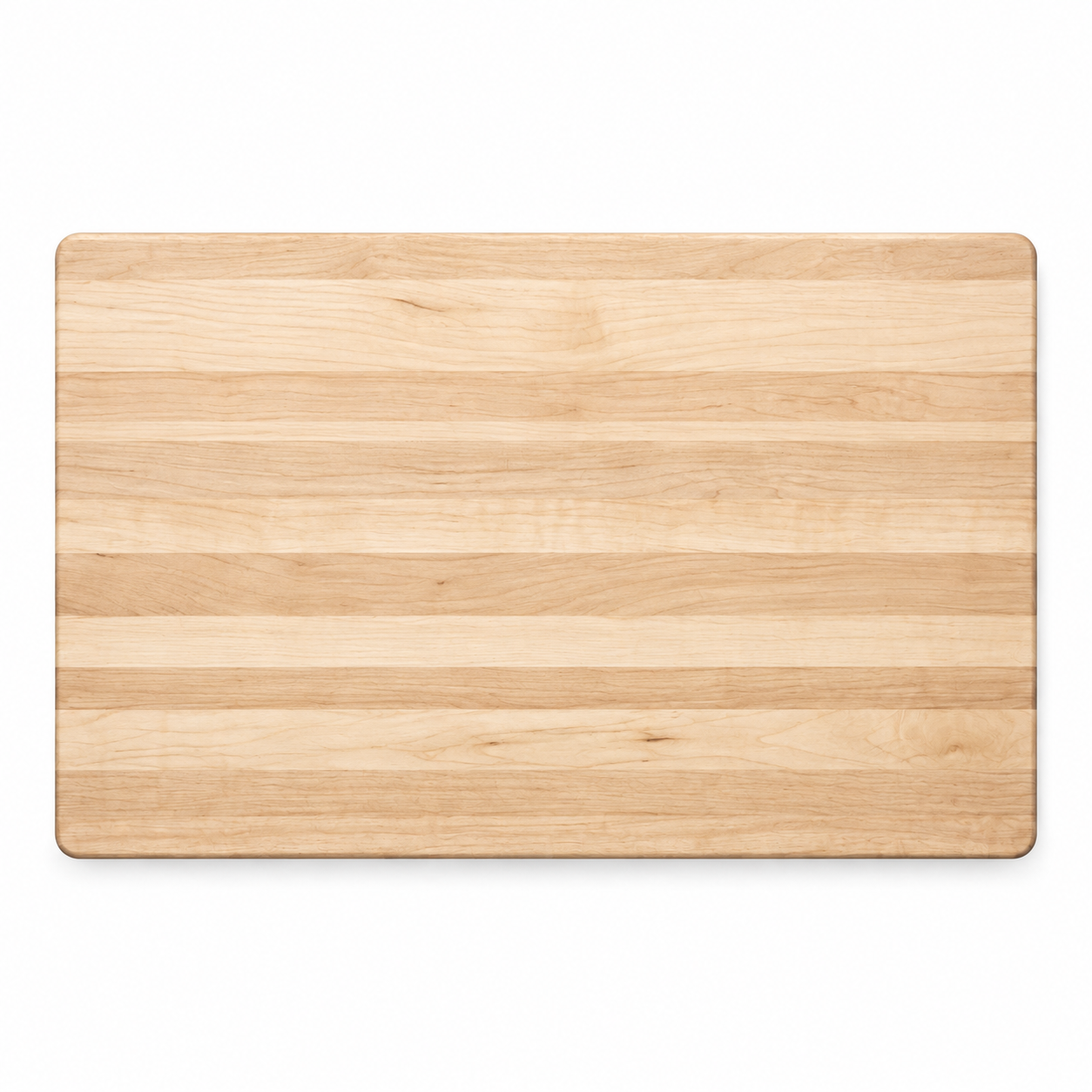 18 × 12 Maple / No Groove / Pocket Handles — top view