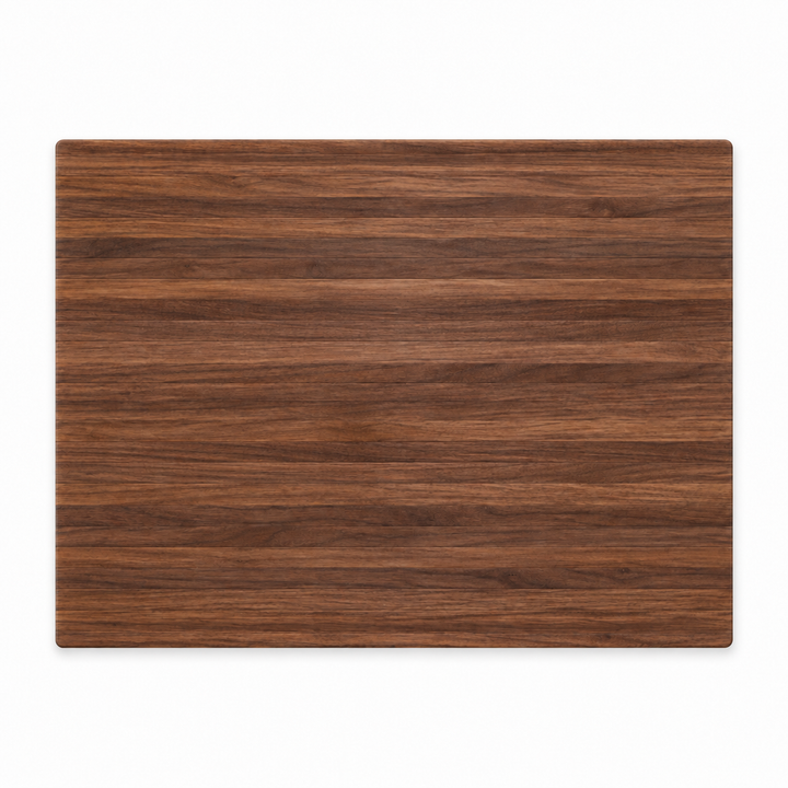 24 × 18 Walnut / No Groove / No Handles — top view